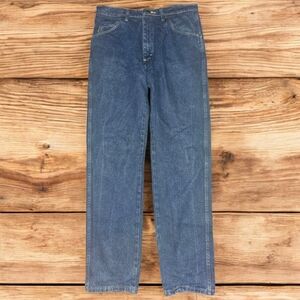 Cabelas Men's Classic Straight Leg Denim Jeans Size 34x34 Blue Cotton